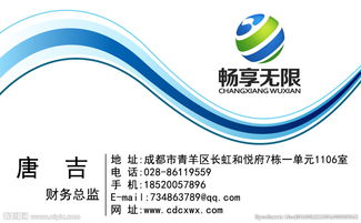 网络科技公司 数字化时代的名片设计之道